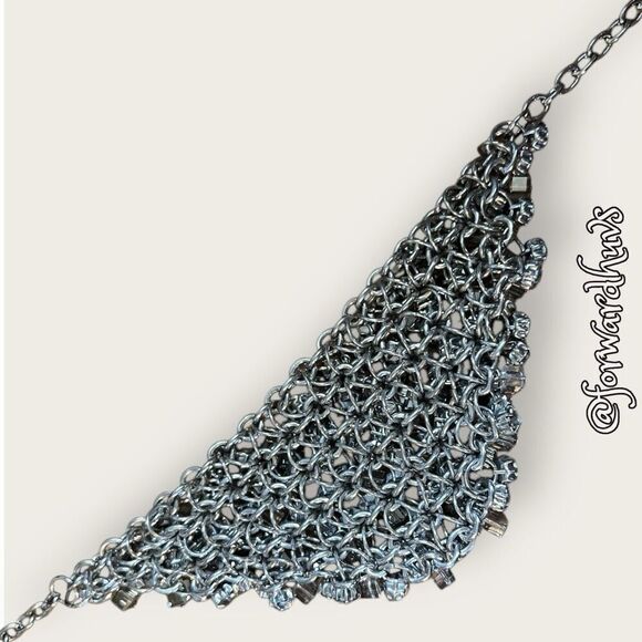 Bold Statement Necklace with Beads and Crystals - Picture 8 of 12